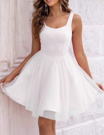 Rochie mini Shein, alb