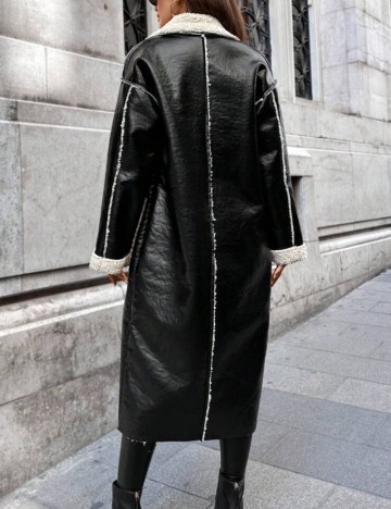 Palton Shein, negru