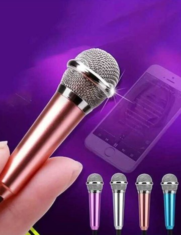 Mini microfon Shein, argintiu