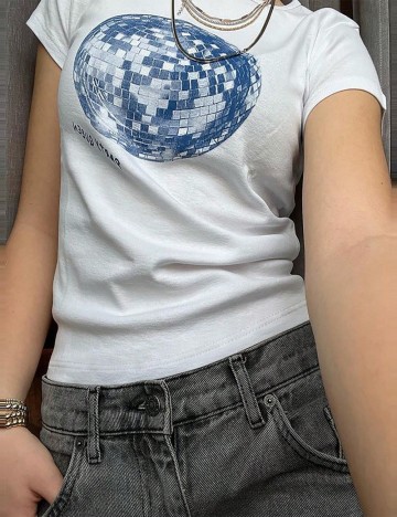 Tricou Shein, alb