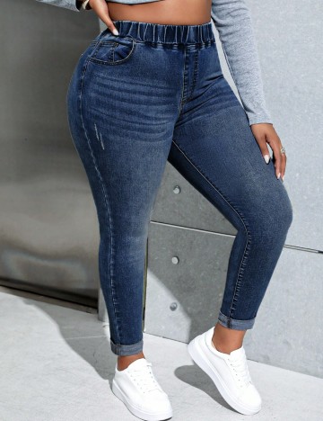 Jeans Shein, albastru