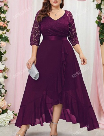 Rochie de ocazie Shein Curve+, mov