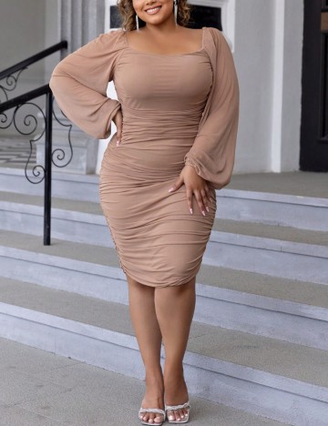 Rochie midi Shein, bej