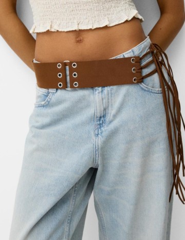 Accesoriu Talie Bershka, maro