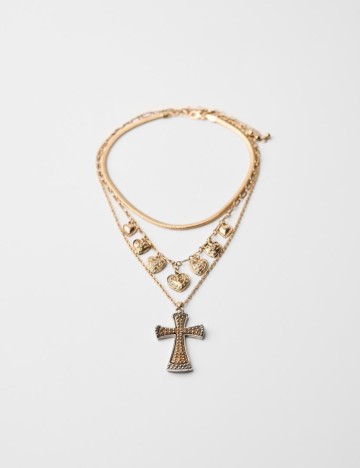 Set Coliere Bershka, auriu