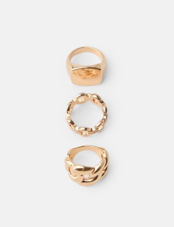 Set inele Bershka, auriu