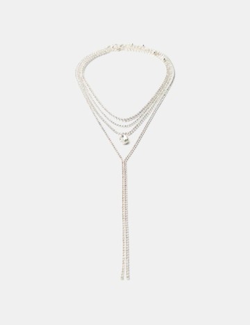 Set Coliere Bershka, argintiu