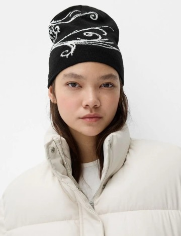 Căciulă Bershka, negru