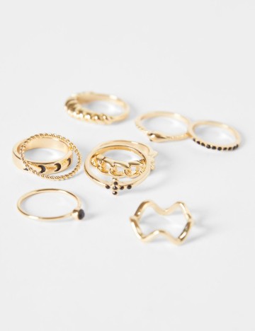 Set inele Bershka, auriu