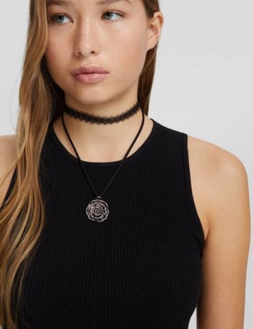 Set Coliere Bershka, negru