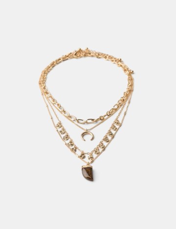 Set Coliere Bershka, auriu