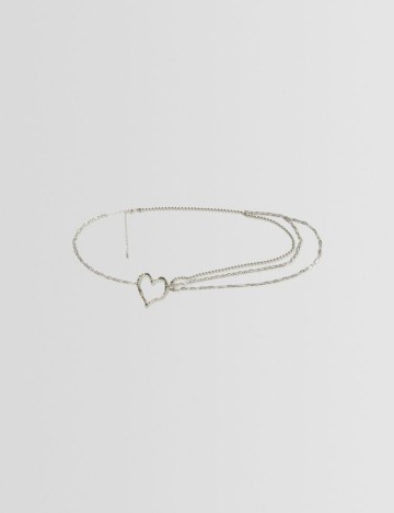 Accesoriu Talie Bershka, argintiu