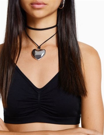 Chocker Bershka, negru