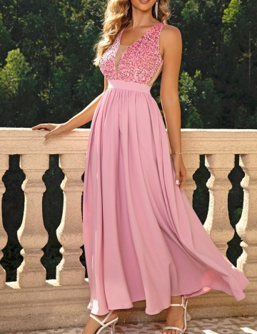 Rochie maxi Shein, roz