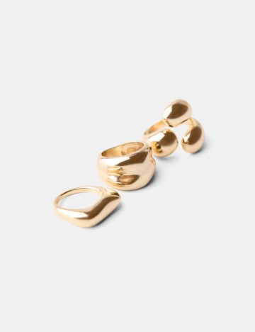 Set inele Bershka, auriu
