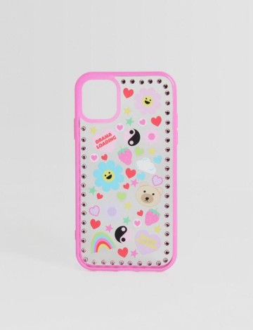 Husă iPhone Bershka, mix culori