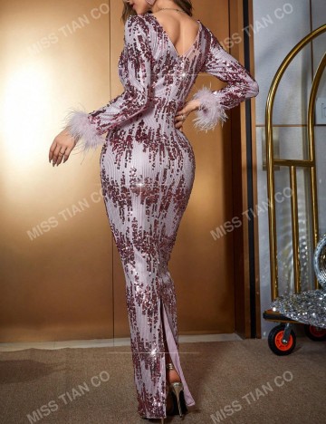 Rochie de ocazie Shein, roz