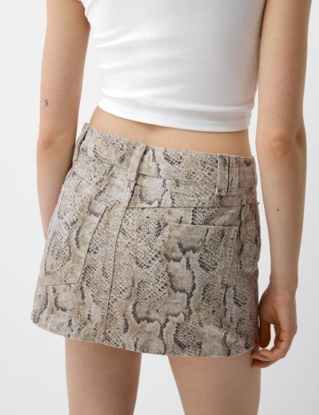 Fustă de blugi Bershka, mix culori