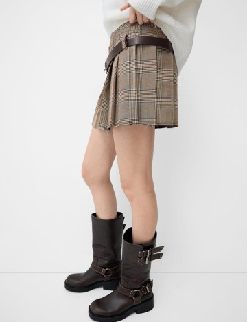 Fustă mini Bershka, maro