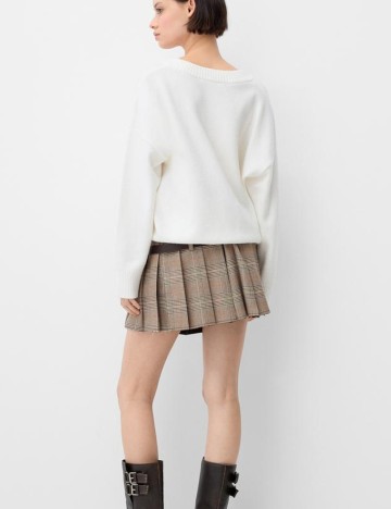 Fustă mini Bershka, maro
