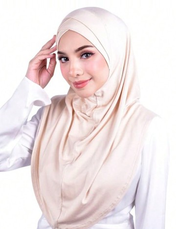 Hijab Shein, crem