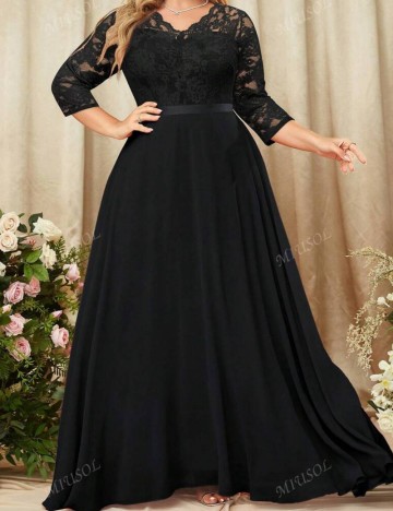 Rochie de ocazie Shein Curve+, negru