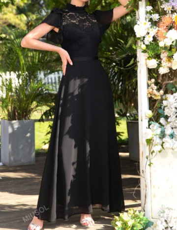 Rochie maxi Shein MIUSOL, negru