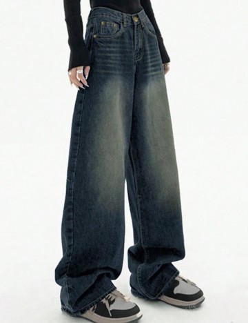 Jeans Shein, albastru