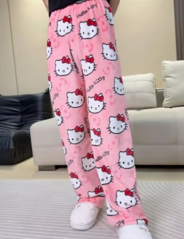 Pantaloni de pijama Shein, roz