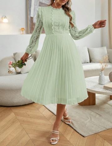 Rochie midi Shein, verde