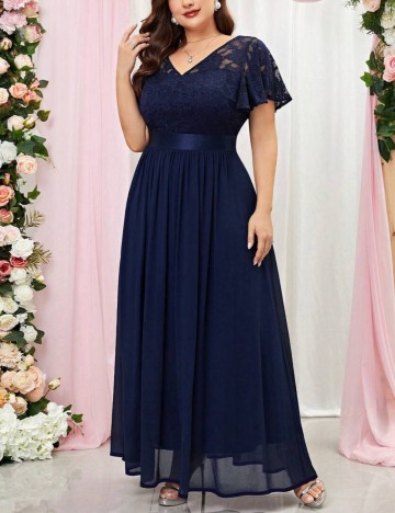 Rochie maxi Shein Curve+, albastru