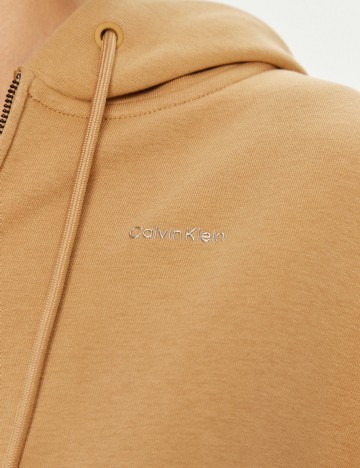 Hanorac Cu Fermoar Calvin Klein, bej