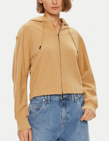 Hanorac Cu Fermoar Calvin Klein, bej