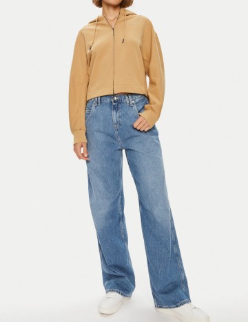 Hanorac Cu Fermoar Calvin Klein, bej