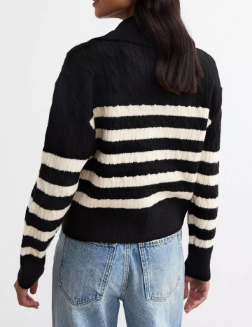 Pulover cu fermoar New look, mix culori