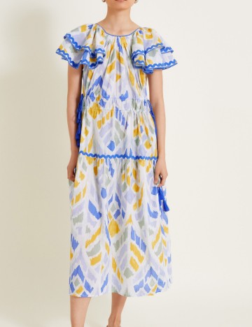 Rochie midi Monsoon, mix culori