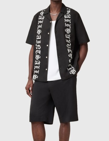 Cămașă cu mânecă scurtă Allsaints, mix culori
