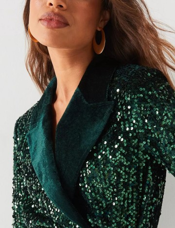 Sacou V by Very, verde