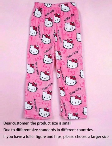 Pantaloni de pijama Shein, roz