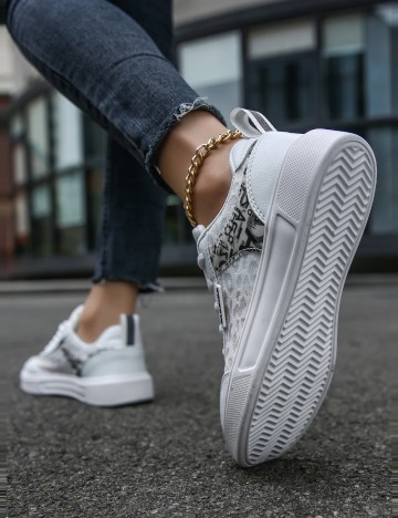 Pantofi Sport Shein, alb