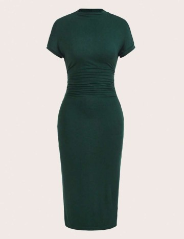 Rochie midi Shein Ezwear, verde