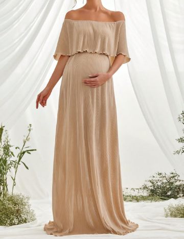 Rochie maxi Shein FAERIESTY, bej