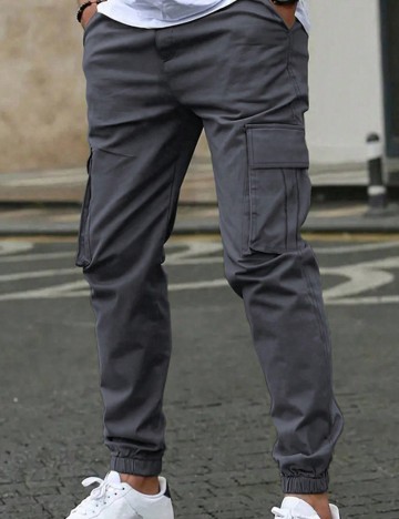Pantaloni Shein, gri închis