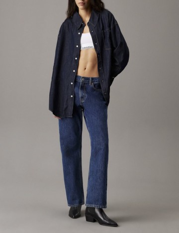 Cămașă de blugi Calvin Klein, bleumarin