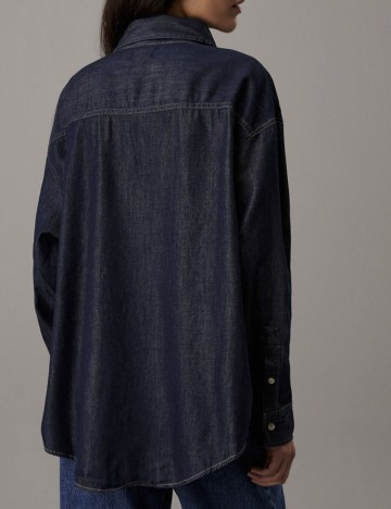 Cămașă de blugi Calvin Klein, bleumarin