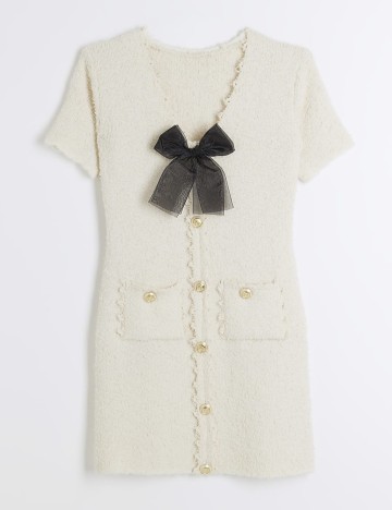 Rochie mini River Island, crem