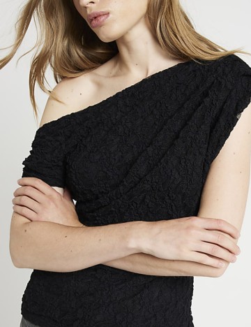 Tricou River Island, negru