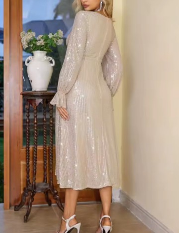 Rochie maxi Shein, crem