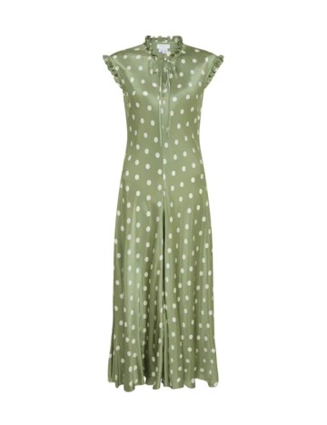 Rochie midi Ghost, verde