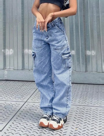 Jeans Shein, albastru